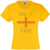 NO. 1 ENGLAND FAN RHINESTONE EMBELLISHED T SHIRT ELEGANT GIFT FOR GIRLS