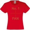 NO. 1 ENGLAND FAN RHINESTONE EMBELLISHED T SHIRT ELEGANT GIFT FOR GIRLS