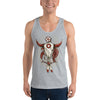 Classic tank top for Men, Skull design code: 663